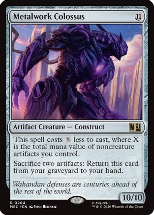 Metalwork Colossus (Surge Foil) - Commander: Marvel Super Heroes Foil