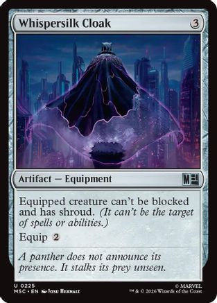 Whispersilk Cloak (Surge Foil) - Commander: Marvel Super Heroes Foil