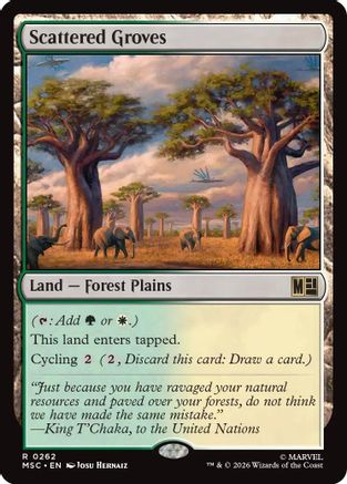 Scattered Groves (Surge Foil) - Commander: Marvel Super Heroes Foil