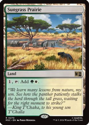 Sungrass Prairie (Surge Foil) - Commander: Marvel Super Heroes Foil