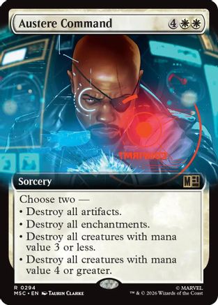 Austere Command (Extended Art) - Commander: Marvel Super Heroes