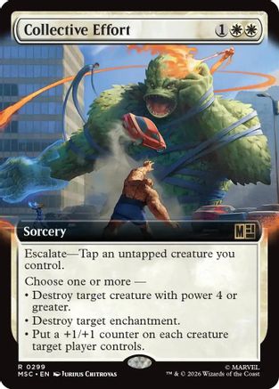 Collective Effort (Extended Art) - Commander: Marvel Super Heroes Foil