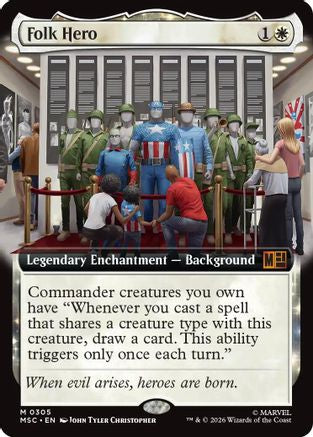 Folk Hero (Extended Art) - Commander: Marvel Super Heroes