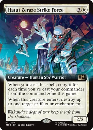 Hatut Zeraze Strike Force (Extended Art) - Commander: Marvel Super Heroes Foil