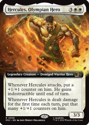 Hercules, Olympian Hero (Extended Art) - Commander: Marvel Super Heroes