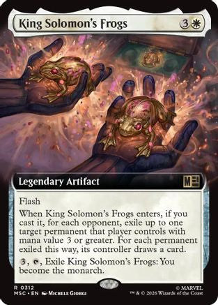 King Solomon's Frogs (Extended Art) - Commander: Marvel Super Heroes