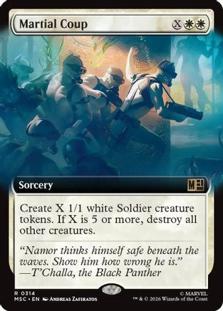 Martial Coup (Extended Art) - Commander: Marvel Super Heroes Foil