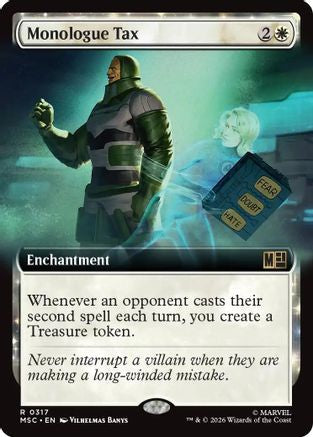 Monologue Tax (Extended Art) - Commander: Marvel Super Heroes