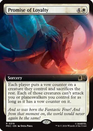 Promise of Loyalty (Extended Art) - Commander: Marvel Super Heroes Foil