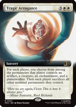 Tragic Arrogance (Extended Art) - Commander: Marvel Super Heroes Foil