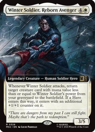 Winter Soldier, Reborn Avenger (Extended Art) - Commander: Marvel Super Heroes Foil