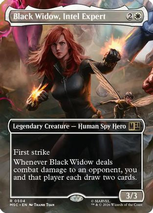 Black Widow, Intel Expert (Borderless) - Commander: Marvel Super Heroes