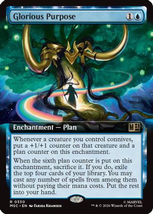 Glorious Purpose (Extended Art) - Commander: Marvel Super Heroes Foil