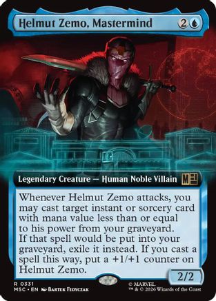 Helmut Zemo, Mastermind (Extended Art) - Commander: Marvel Super Heroes Foil