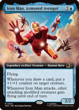Iron Man, Armored Avenger (Extended Art) - Commander: Marvel Super Heroes