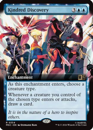 Kindred Discovery (Extended Art) - Commander: Marvel Super Heroes Foil