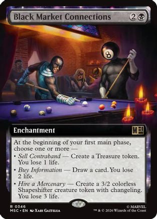 Black Market Connections (Extended Art) - Commander: Marvel Super Heroes Foil