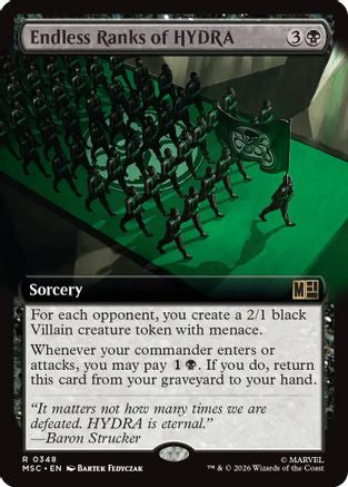 Endless Ranks of HYDRA (Extended Art) - Commander: Marvel Super Heroes Foil