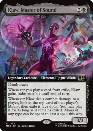 Klaw, Master of Sound (Extended Art) - Commander: Marvel Super Heroes