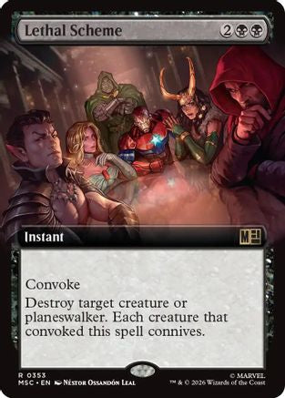 Lethal Scheme (Extended Art) - Commander: Marvel Super Heroes Foil