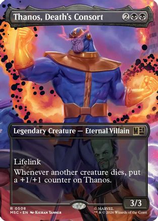 Thanos, Death's Consort (Borderless) - Commander: Marvel Super Heroes