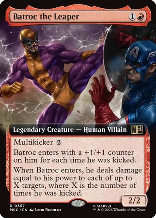Batroc the Leaper (Extended Art) - Commander: Marvel Super Heroes