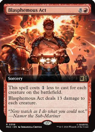 Blasphemous Act (Extended Art) - Commander: Marvel Super Heroes
