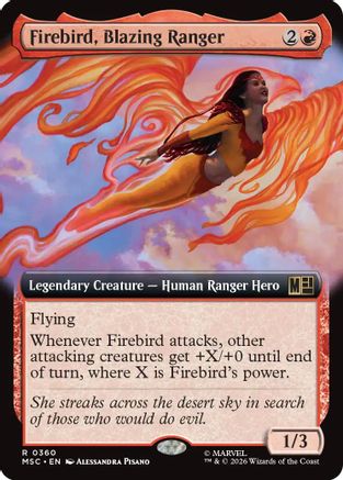 Firebird, Blazing Ranger (Extended Art) - Commander: Marvel Super Heroes
