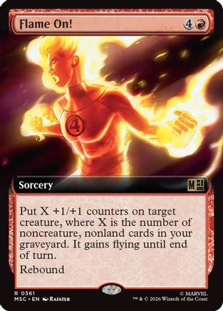 Flame On! (Extended Art) - Commander: Marvel Super Heroes Foil