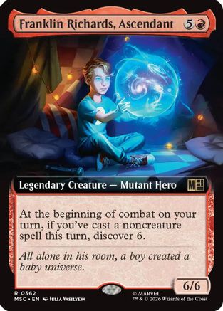 Franklin Richards, Ascendant (Extended Art) - Commander: Marvel Super Heroes Foil