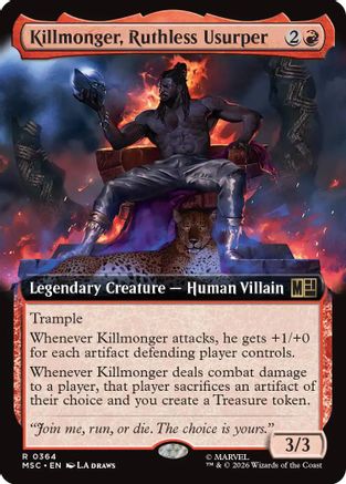Killmonger, Ruthless Usurper (Extended Art) - Commander: Marvel Super Heroes