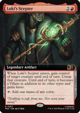 Loki's Scepter (Extended Art) - Commander: Marvel Super Heroes