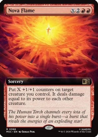 Nova Flame (Extended Art) - Commander: Marvel Super Heroes
