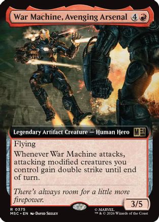 War Machine, Avenging Arsenal (Extended Art) - Commander: Marvel Super Heroes Foil