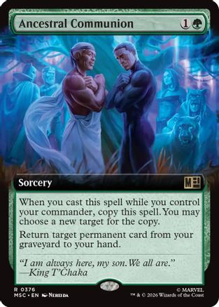 Ancestral Communion (Extended Art) - Commander: Marvel Super Heroes