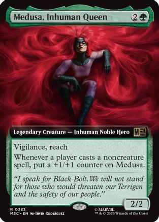 Medusa, Inhuman Queen (Extended Art) - Commander: Marvel Super Heroes Foil