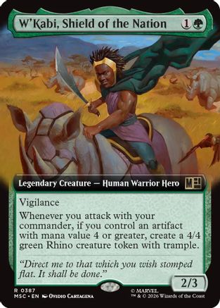 W'Kabi, Shield of the Nation (Extended Art) - Commander: Marvel Super Heroes