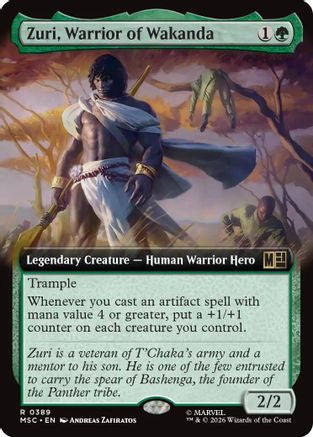 Zuri, Warrior of Wakanda (Extended Art) - Commander: Marvel Super Heroes Foil