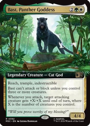 Bast, Panther Goddess (Extended Art) - Commander: Marvel Super Heroes