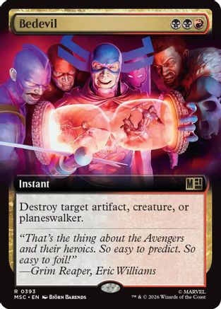 Bedevil (Extended Art) - Commander: Marvel Super Heroes Foil