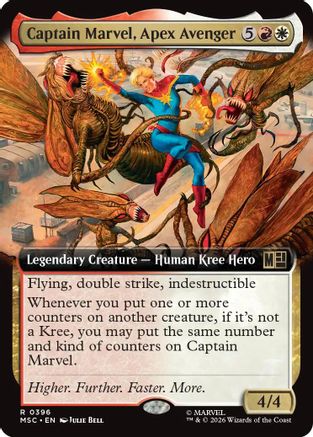 Captain Marvel, Apex Avenger (Extended Art) - Commander: Marvel Super Heroes Foil