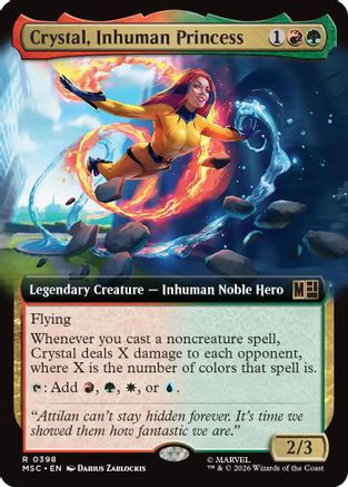 Crystal, Inhuman Princess (Extended Art) - Commander: Marvel Super Heroes Foil