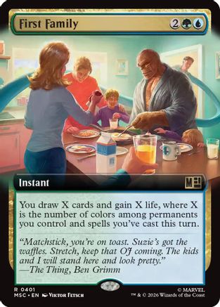 First Family (Extended Art) - Commander: Marvel Super Heroes Foil