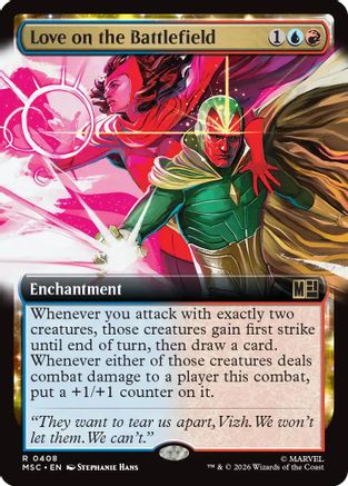 Love on the Battlefield (Extended Art) - Commander: Marvel Super Heroes Foil