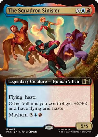 The Squadron Sinister (Extended Art) - Commander: Marvel Super Heroes Foil