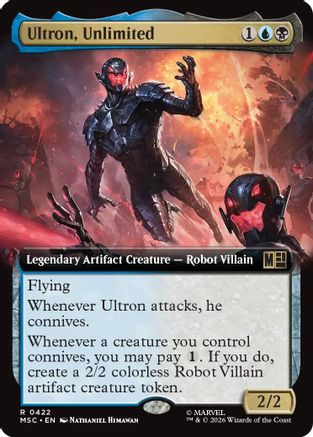Ultron, Unlimited (Extended Art) - Commander: Marvel Super Heroes Foil