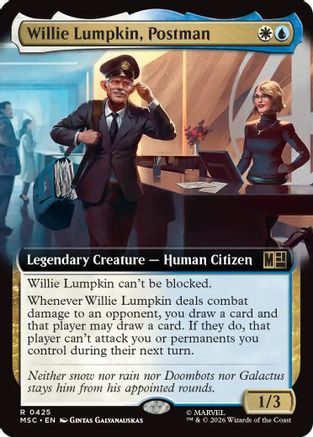 Willie Lumpkin, Postman (Extended Art) - Commander: Marvel Super Heroes
