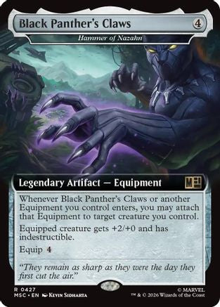 Black Panther's Claws - Hammer of Nazahn (Extended Art) - Commander: Marvel Super Heroes