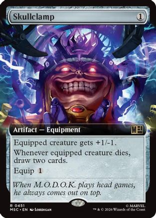 Skullclamp (Extended Art) - Commander: Marvel Super Heroes