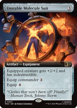 Unstable Molecule Suit (Extended Art) - Commander: Marvel Super Heroes Foil